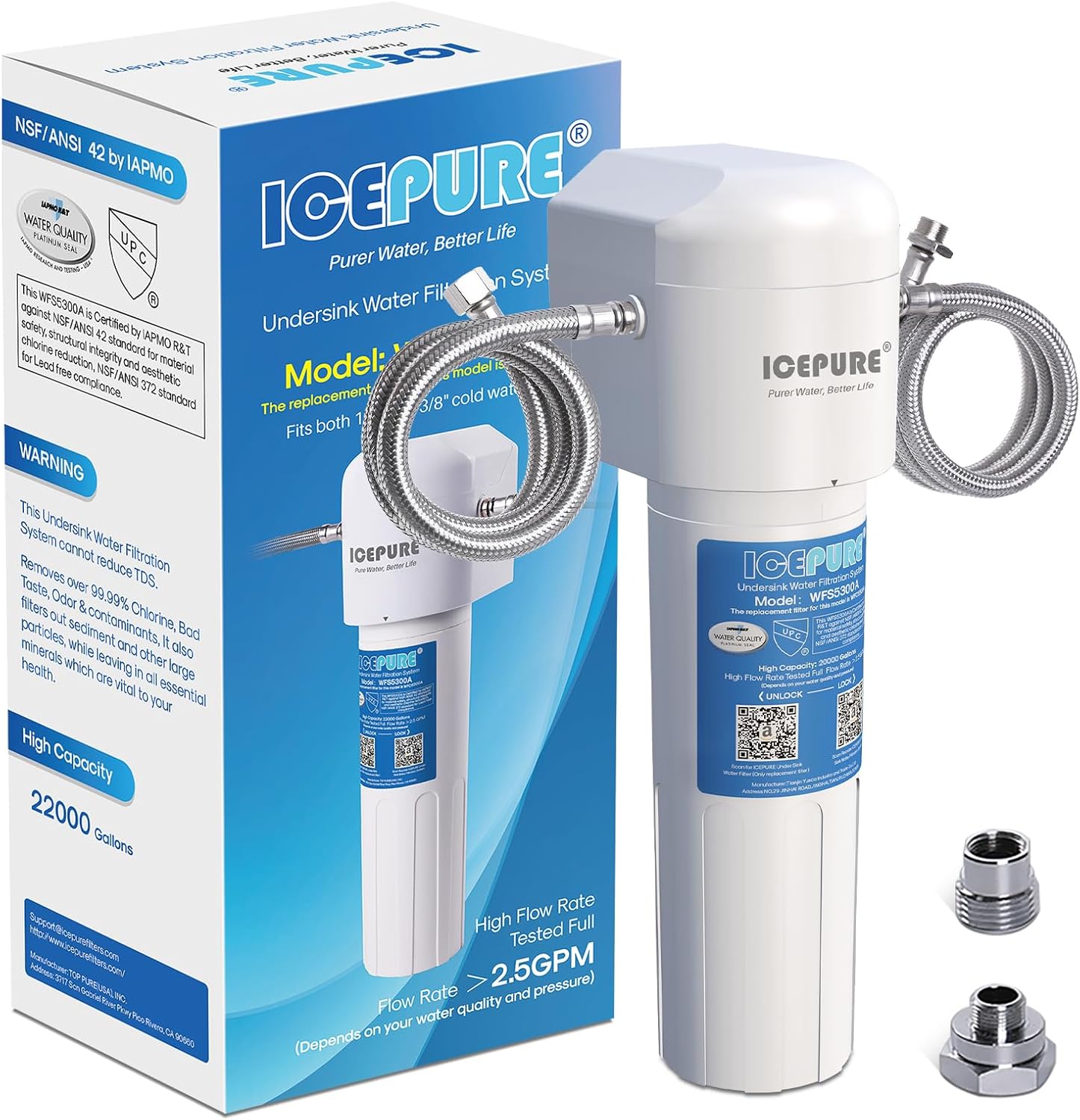ICEPURE Under Sink Water Filter System for Clean Drinking Water