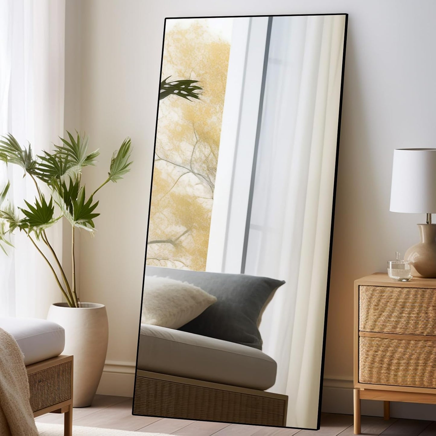 Large Full Length Mirror with Stand for Any Home Space