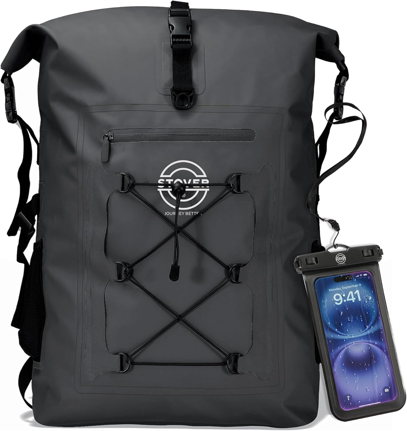 STOVER Waterproof Backpack - Ultimate Dry Bag for Adventures
