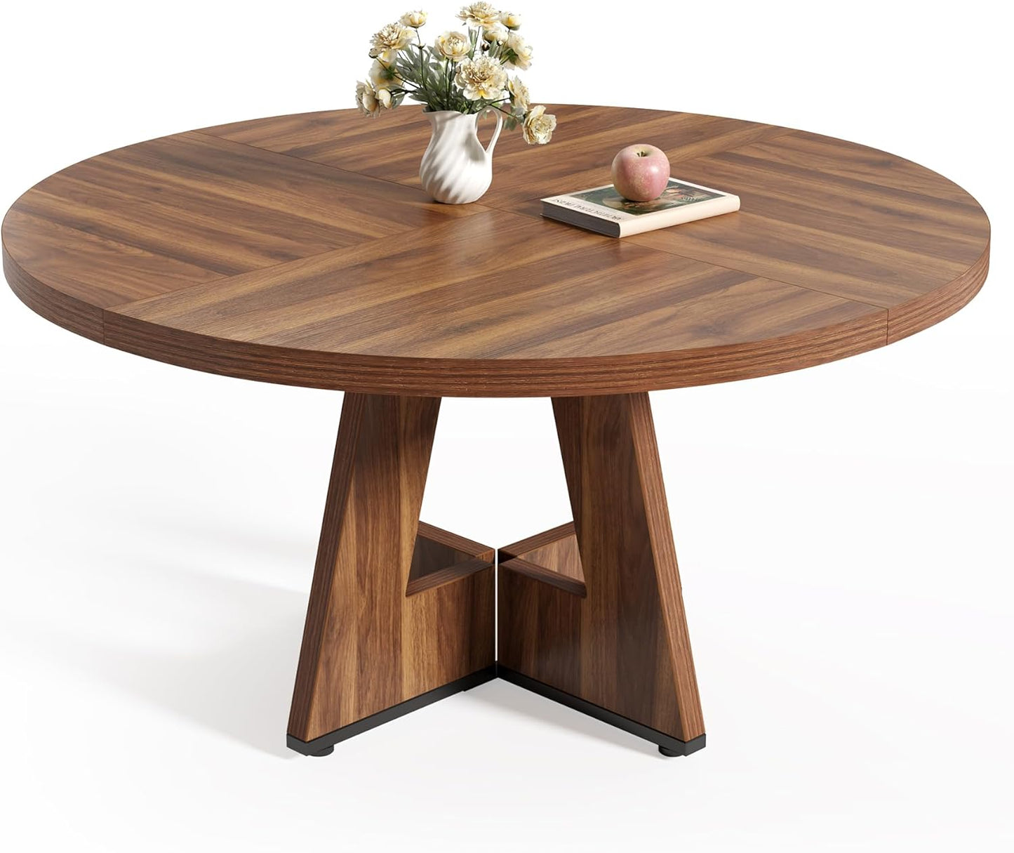 LITTLE TREE 47 Inch Round Dining Table for 4-6 People