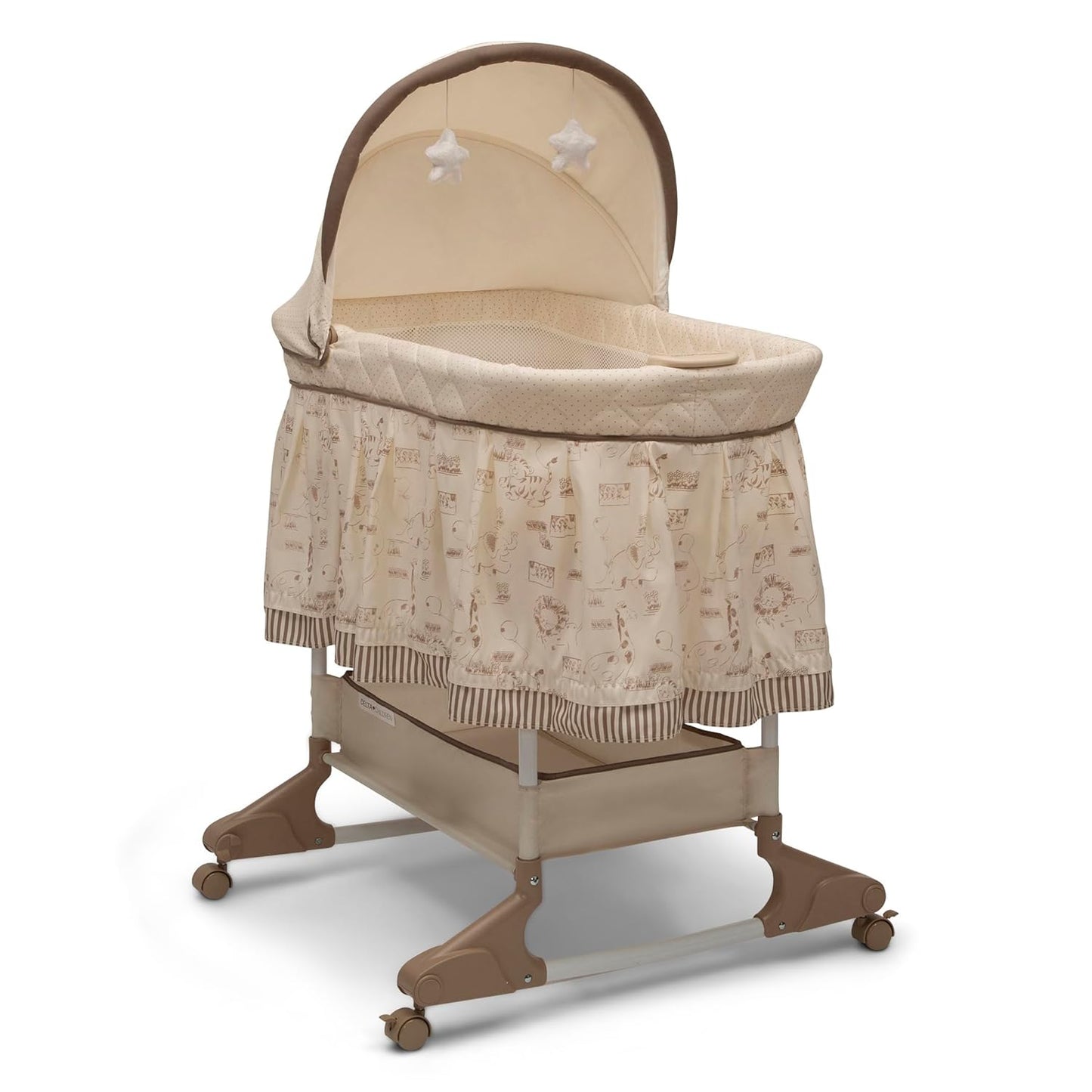 Delta Children Portable Rocking Bassinet with Soothing Features