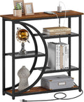 Snughome Entryway Table with Charging Station and 5-Tier Storage