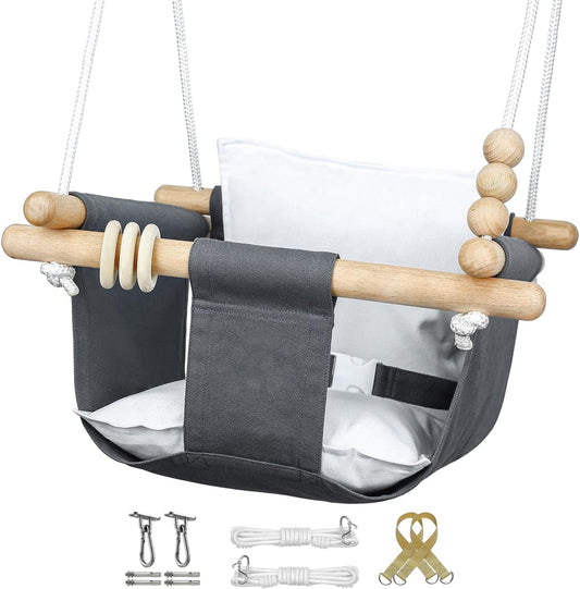 Durable Indoor-Outdoor Baby Swing Set