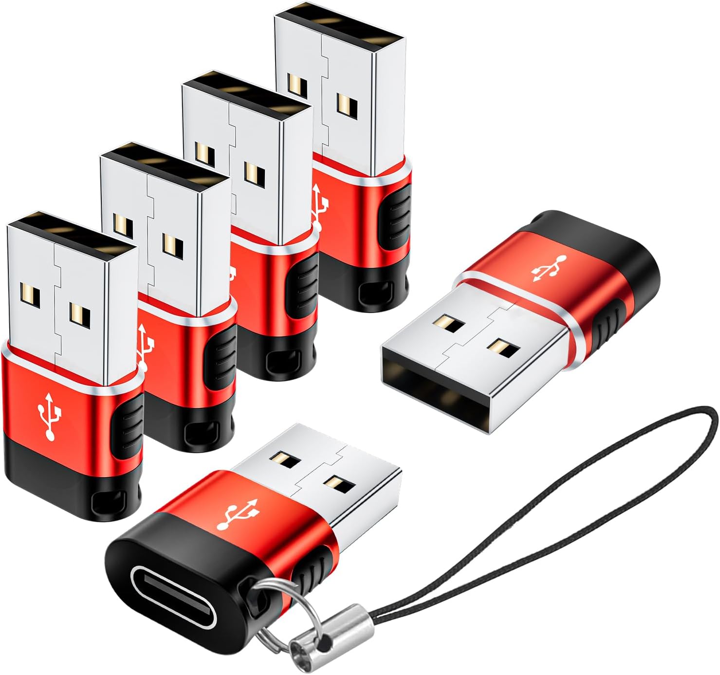 Basenew 6 Pack USB-C Adapters for Multi-Device Connectivity