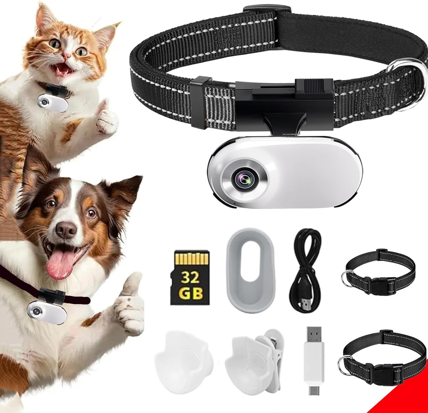 1080P Cat Camera Collar - Capture Your Pet's Adventures!