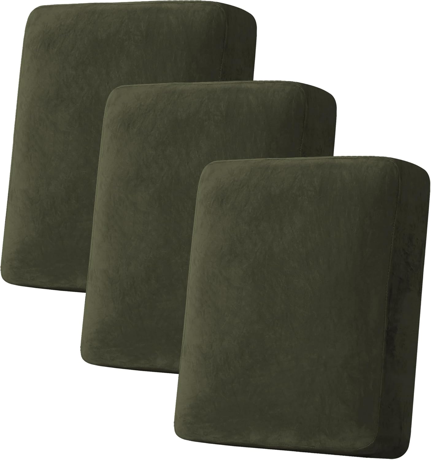 H.VERSAILTEX Velvet Stretch Couch Cushion Cover for Sofa