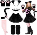 Halloween Kitten Cat Costume Accessories Set - Complete Kids Outfit