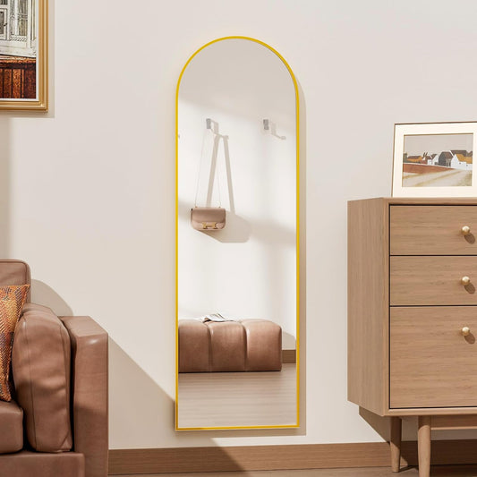 Full Length Door Mirror - Stylish Arched Design for Any Room