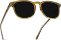 Men's Polarized Modern Rounded Square Sunglasses - Lightweight