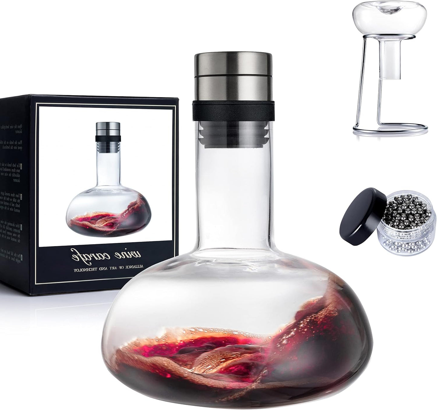 YouYah Wine Decanter Set for Effortless Aeration and Style