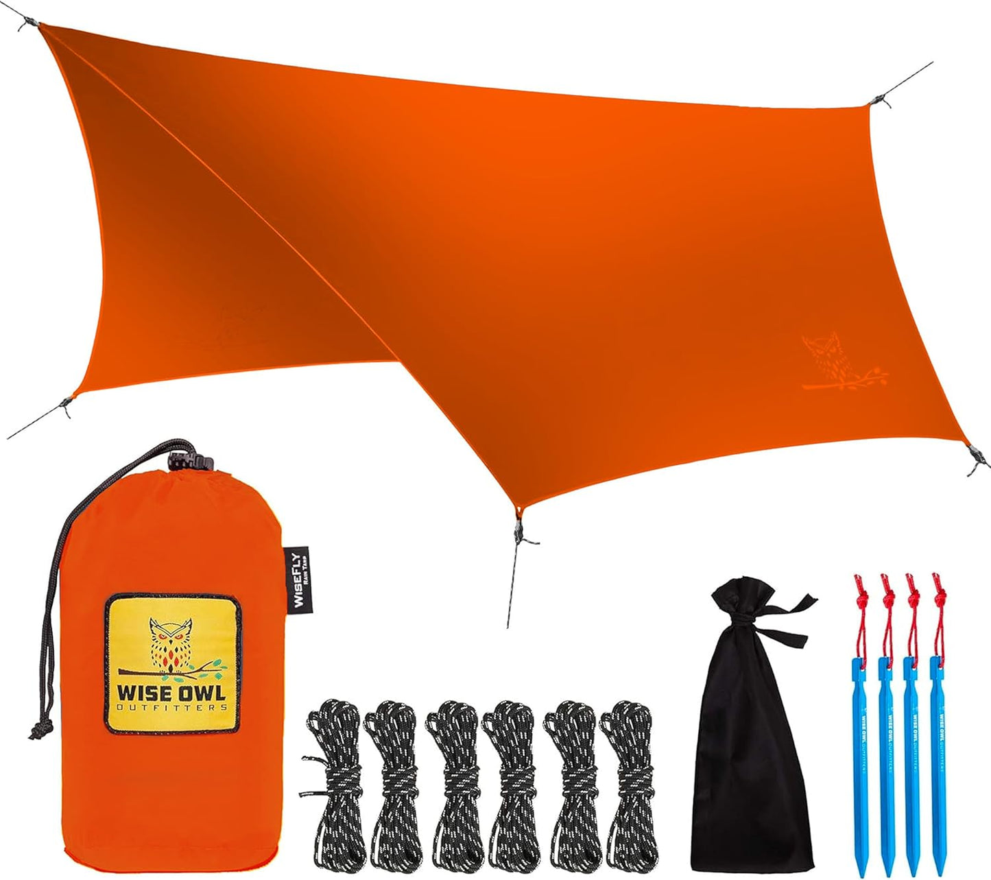 Wise Owl Outfitters Hammock Rain Fly for Waterproof Camping