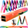 Folding Gymnastics Balance Beam 6 ft 8 ft 9 ft - Extra Firm Suede Pad