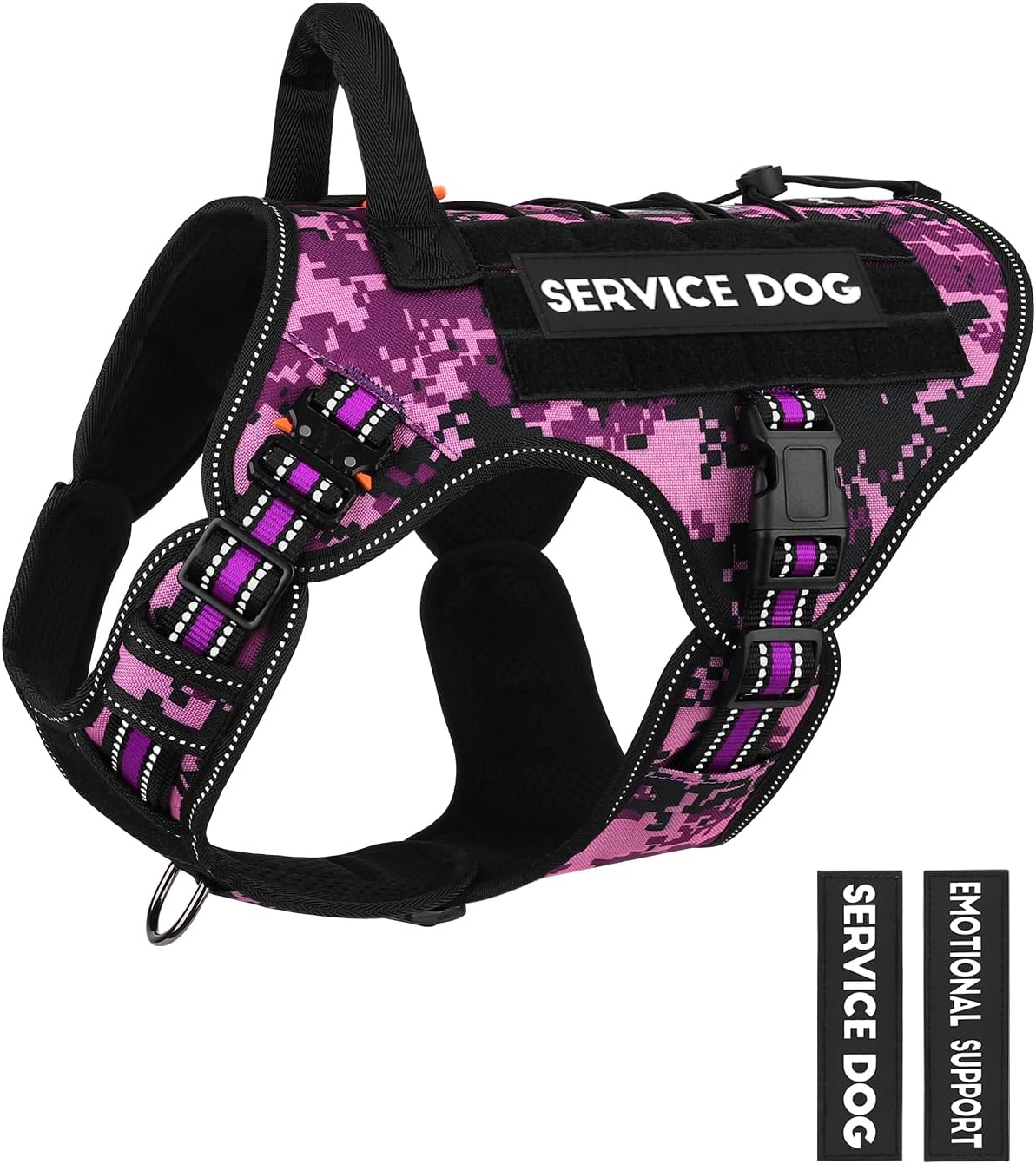 PETNANNY Tactical Dog Harness for Medium Large Dogs - Reflective Vest