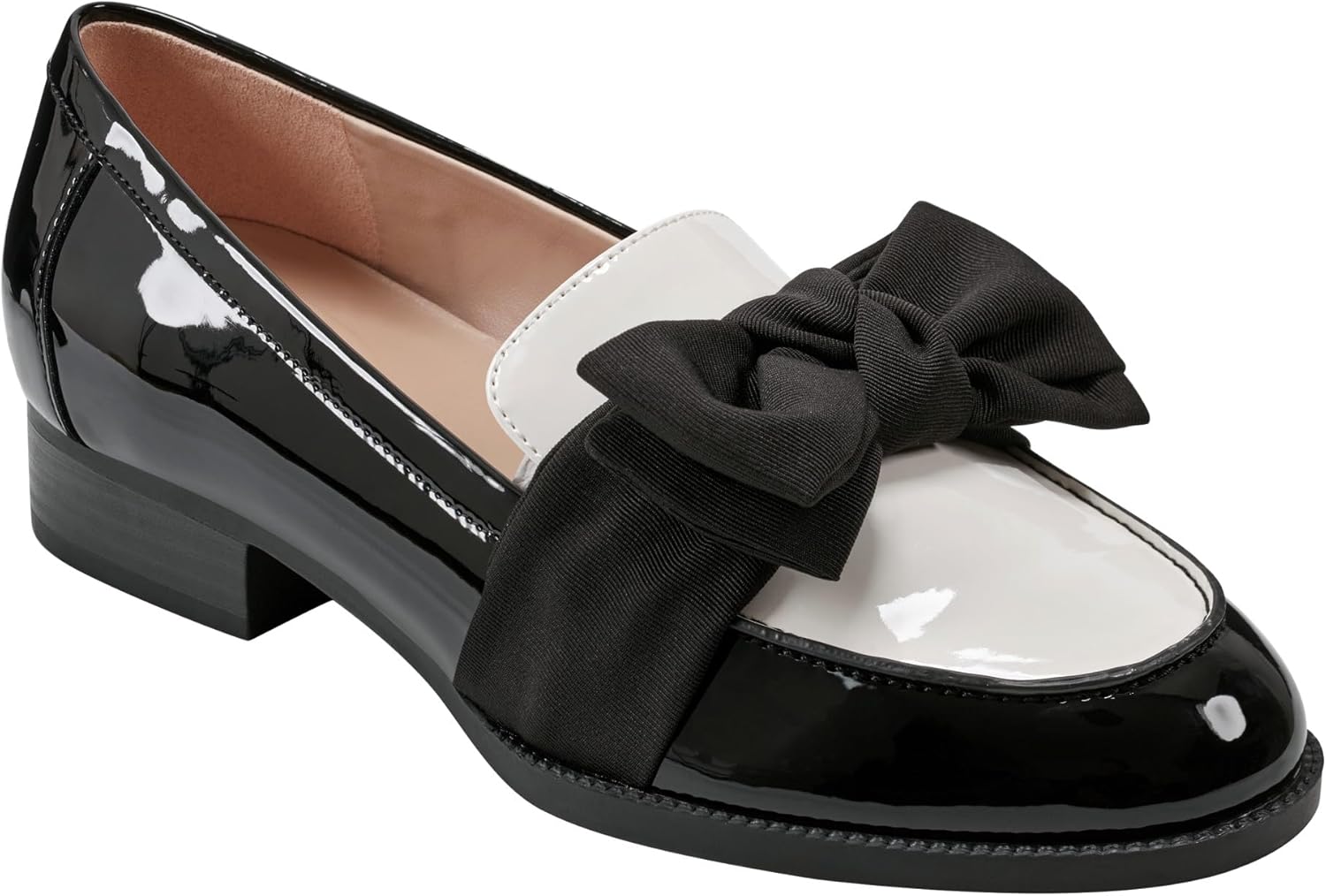 Bandolino Women's Lindio Loafer with Chic Bow Accent Style