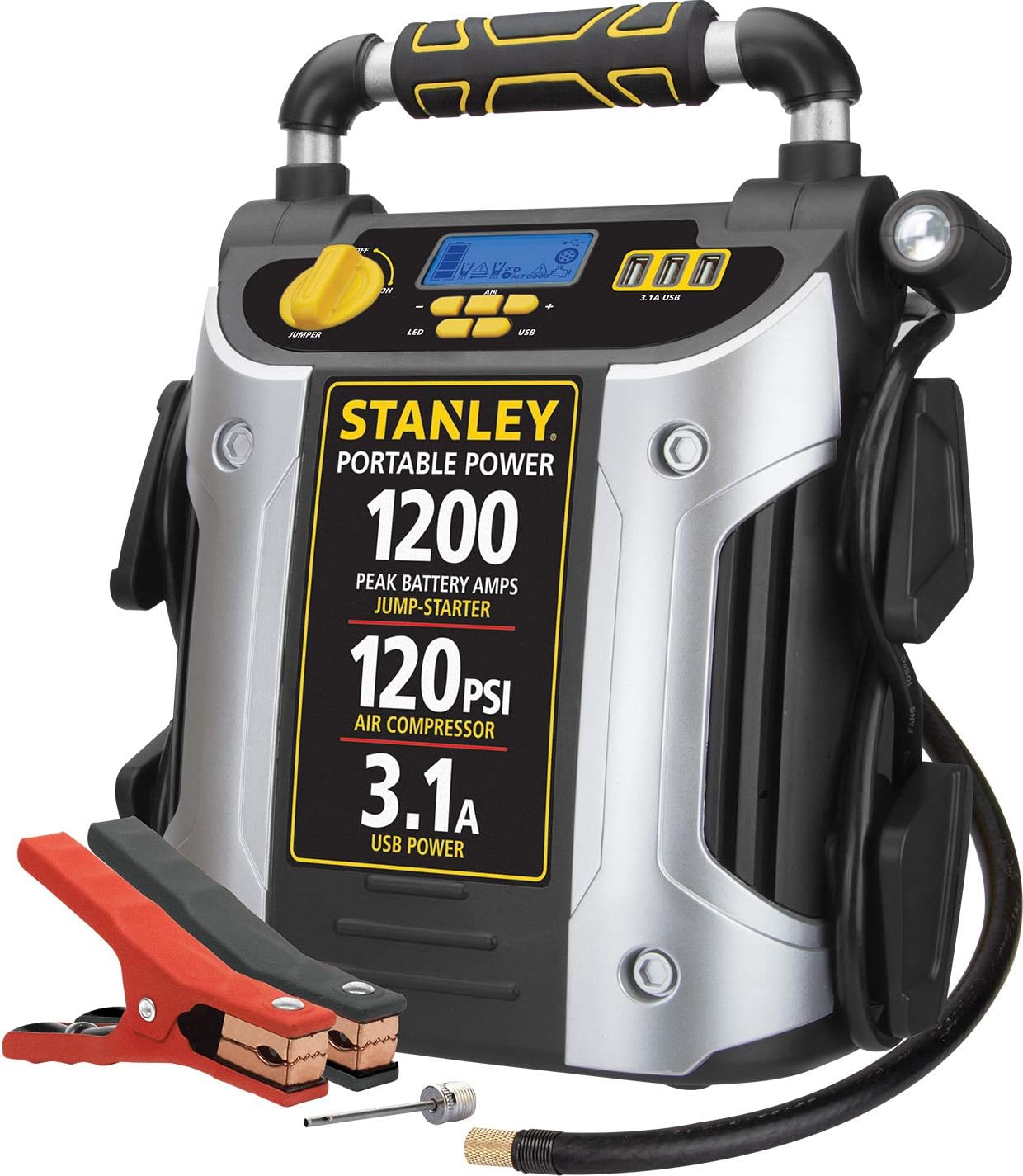 Stanley J5C09D Jump Starter: 1200 Peak Amp Power Boost