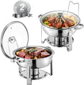 VEVOR Chafing Dish Buffet Set 5 Qt 2 Pack - Elegant Catering Warmers