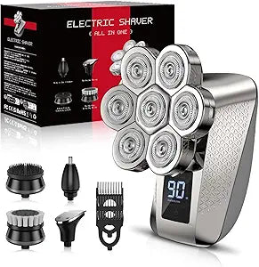 PEACEONE Head Shavers for Bald Men - 7D Waterproof Grooming Kit