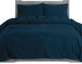100% Turkish Cotton Flannel California King Sheets - Navy - Cozy Deep