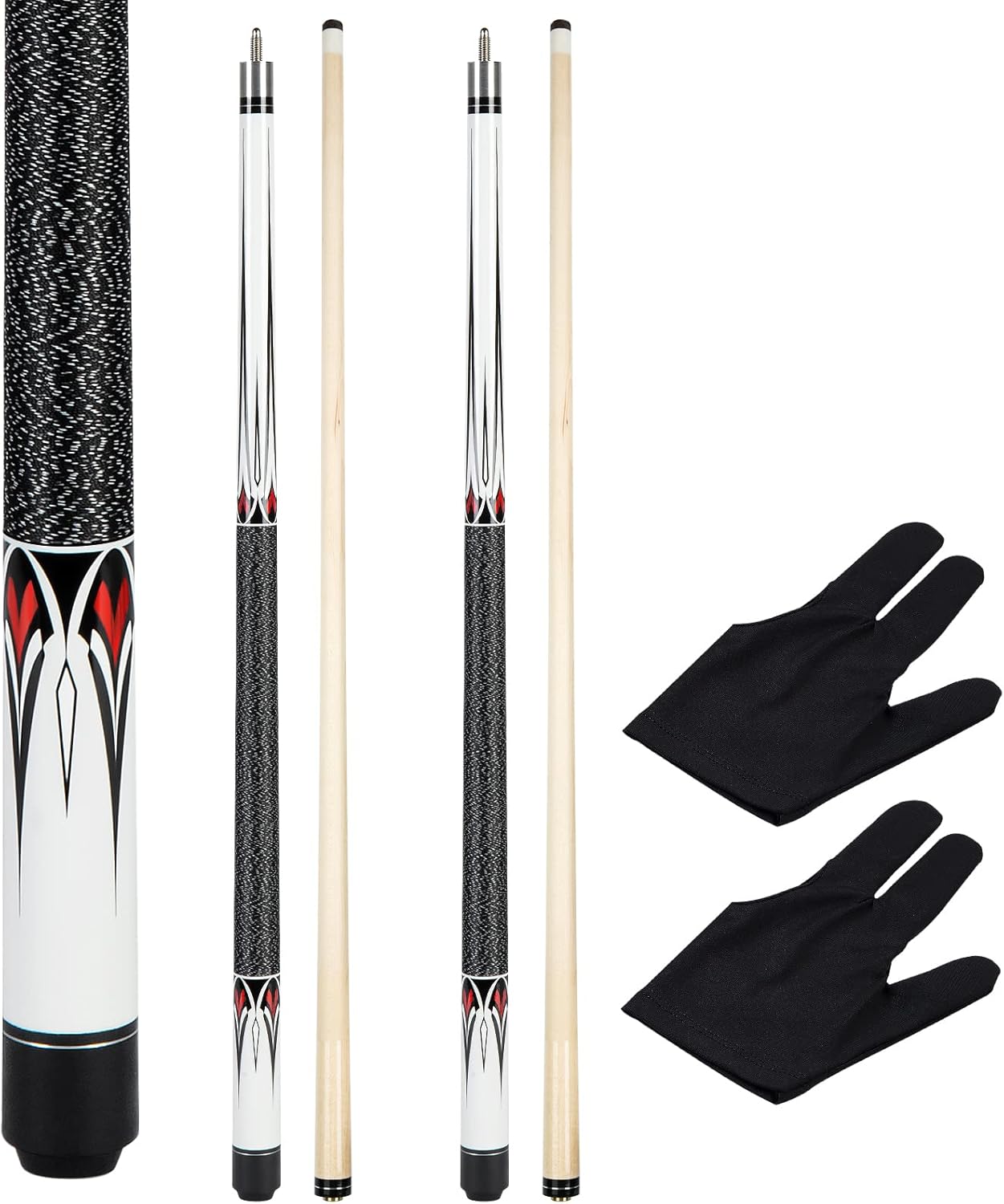 58 Inch Maple Billiard Pool Cue Stick Set for Professional Players
