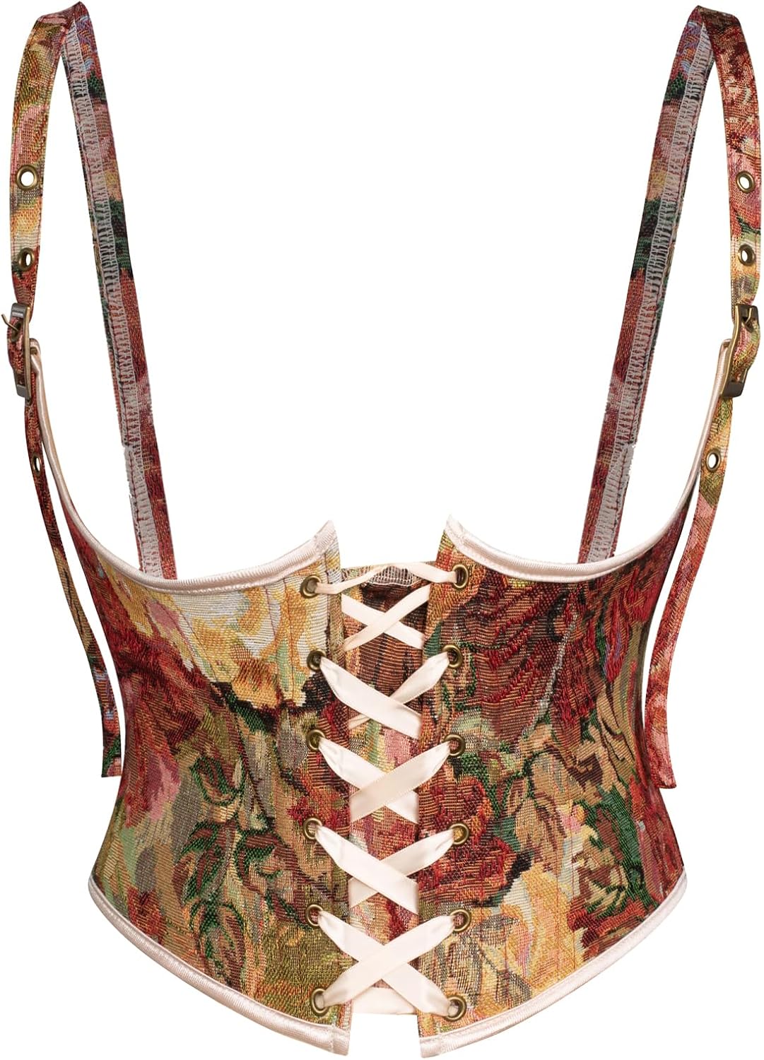 Scarlet Darkness Corset Belt for Women with Floral Lace Design