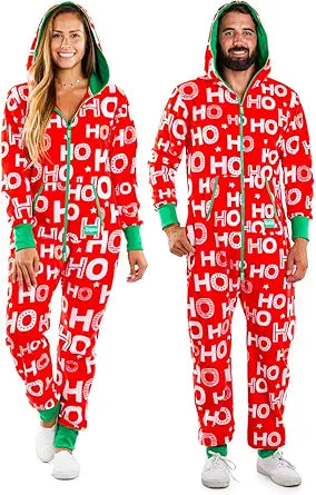 Tipsy Elves Christmas Onesies for Adults - Comfy Holiday Jumpsuits