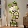 Plant Stand Indoor with Grow Lights - 8-Tier 60in S-Shaped Shelf