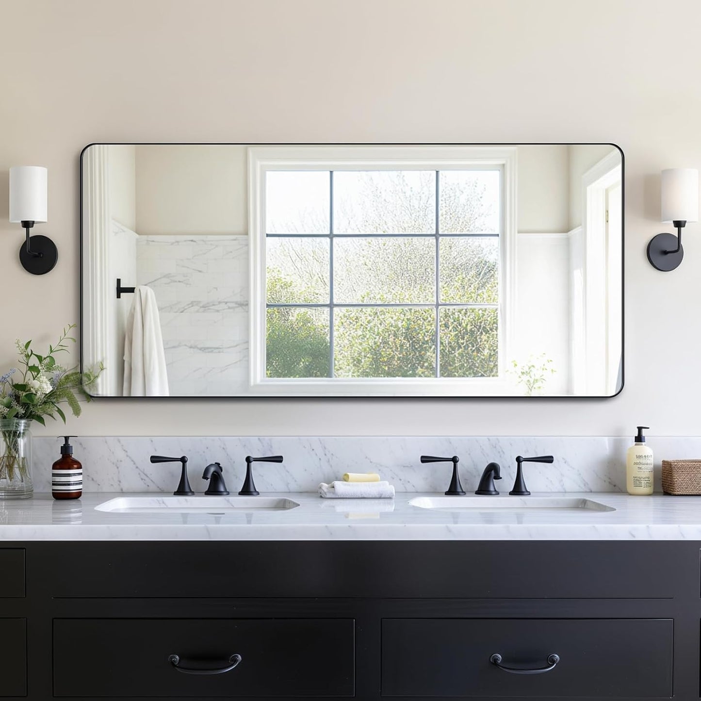 60x28 Bathroom Vanity Mirror for Wall - Durable & Elegant Design