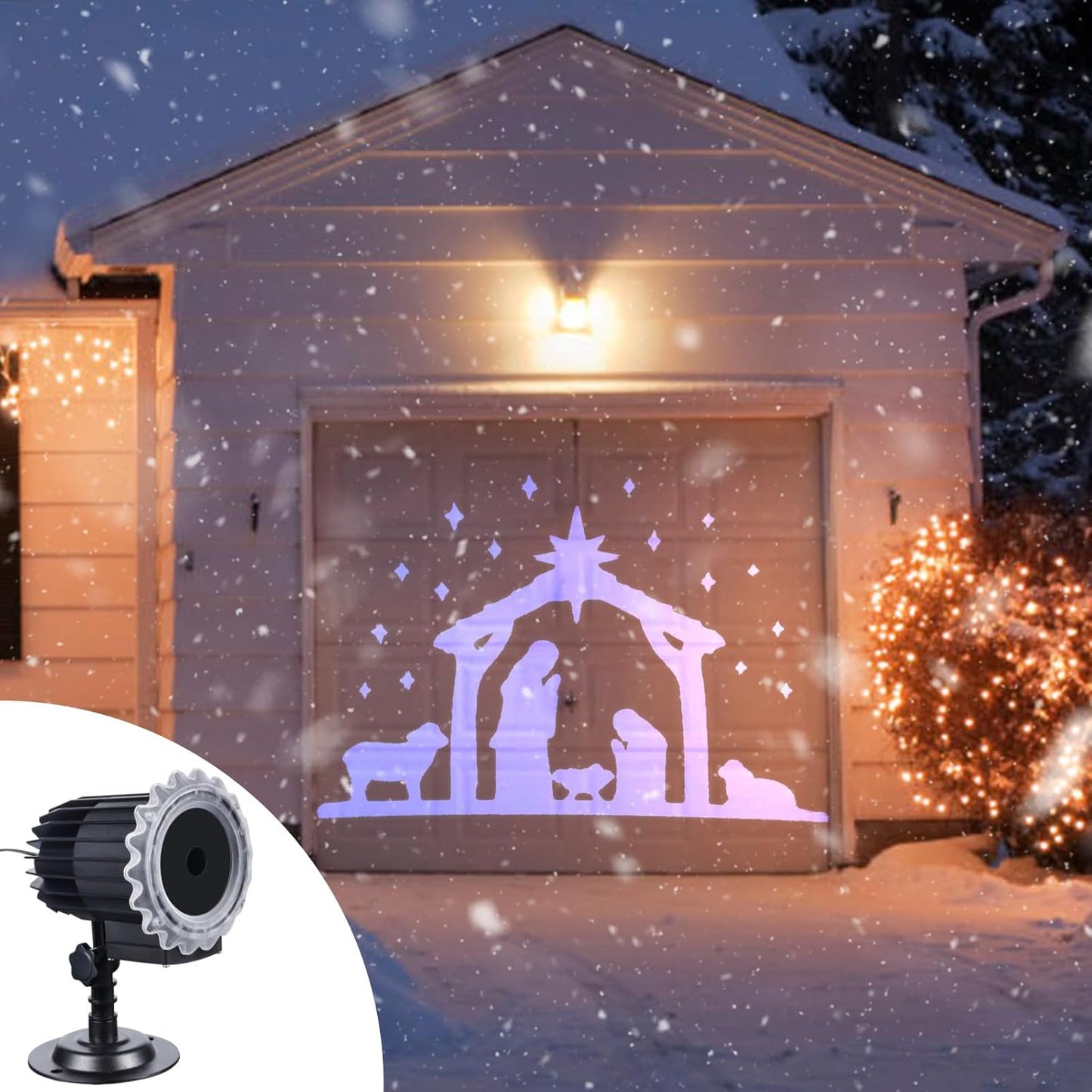 Brightown Nativity Scene Projector - Illuminate Your Holidays!