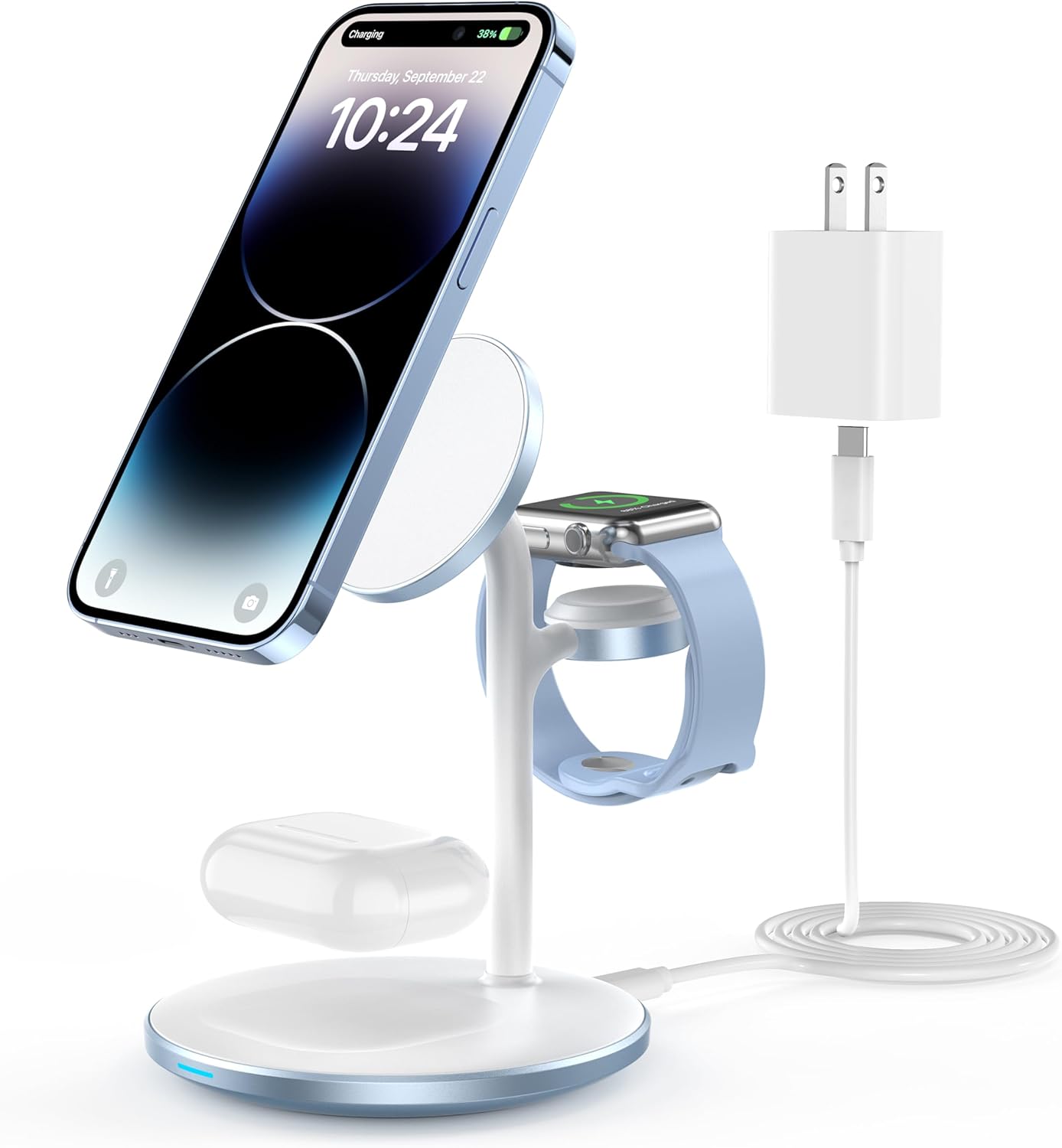 XooFly 3 in 1 Wireless Charging Station for Apple Devices