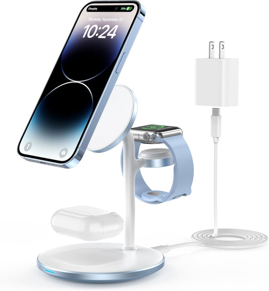 XooFly 3 in 1 Wireless Charging Station for Apple Devices
