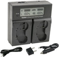 Kastar EN-EL4a AC LCD Dual Fast Charger - Dual Slot Fast Charge