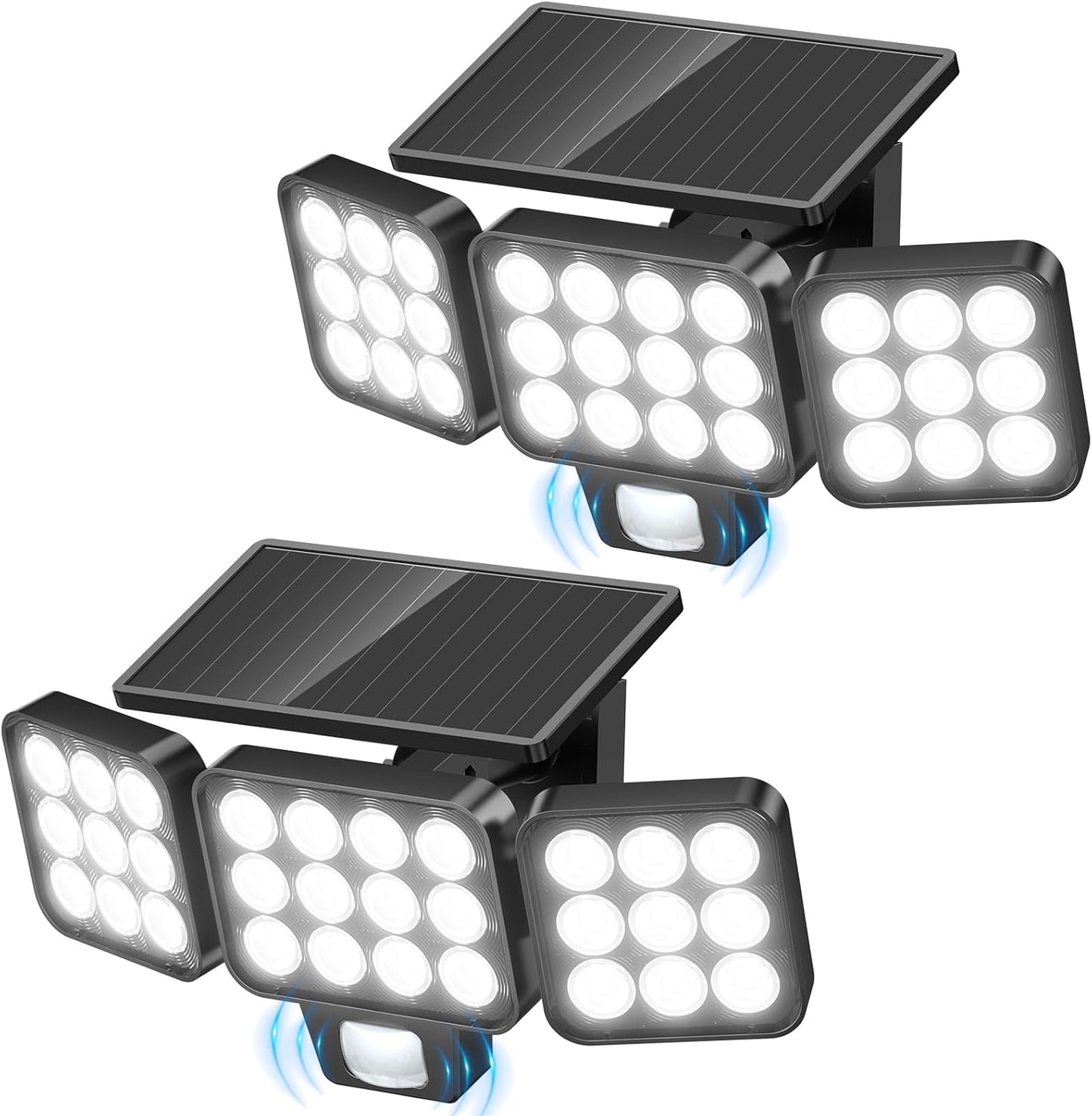 WdtPro Solar Lights Outdoor Flood Light with Motion Sensor 3500LM