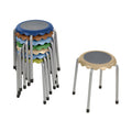 Daisy Stackable Stool Set - Flexible Classroom Seating, 8-Piece
