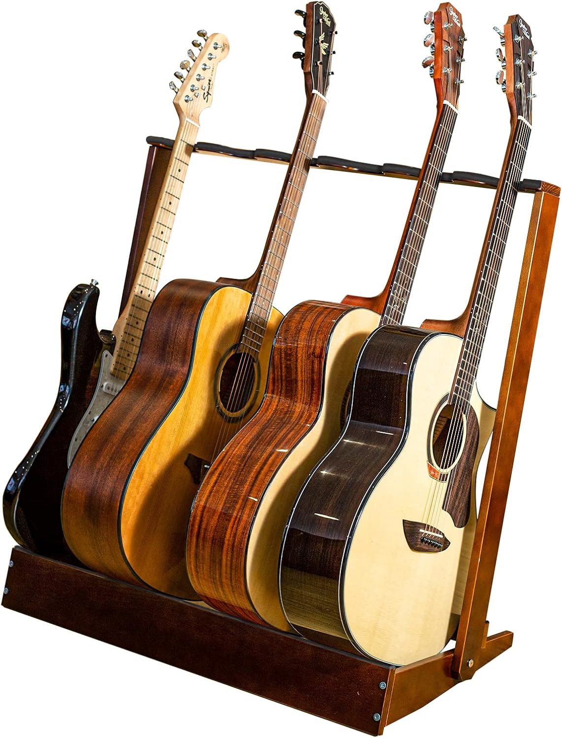 6 Guitar Wood Stand: Display & Organize Guitars
