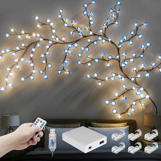 Cherry Blossom Willow Vine Lights for Romantic Home Decor