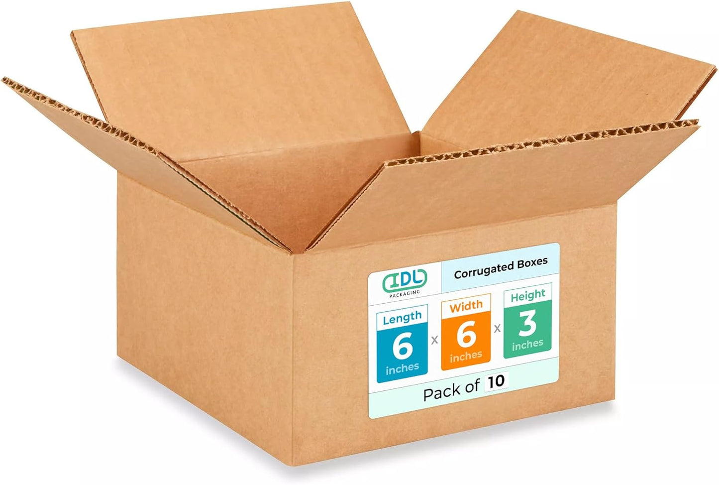 Small Moving & Shipping Boxes 6x6x3 inches - Heavy Duty Quality