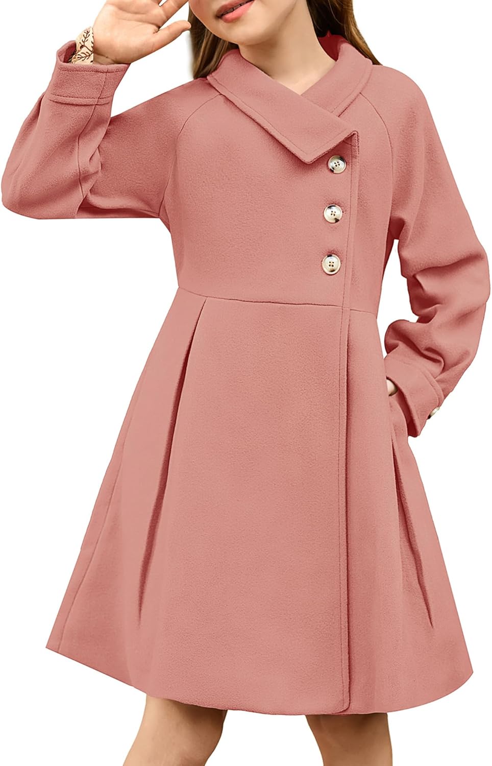 GRACE KARIN Girls Dress Coat for Stylish Winter Outfits
