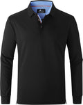 SWISSWELL Long Sleeve Polo Shirt for Men - Classic Performance Fit Our