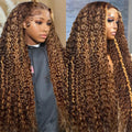 360 Deep Wave Lace Front Wig 28in Honey Blonde - Natural Look