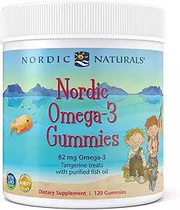 Nordic Omega-3 Gummies for Kids - Tasty Tangerine Treats