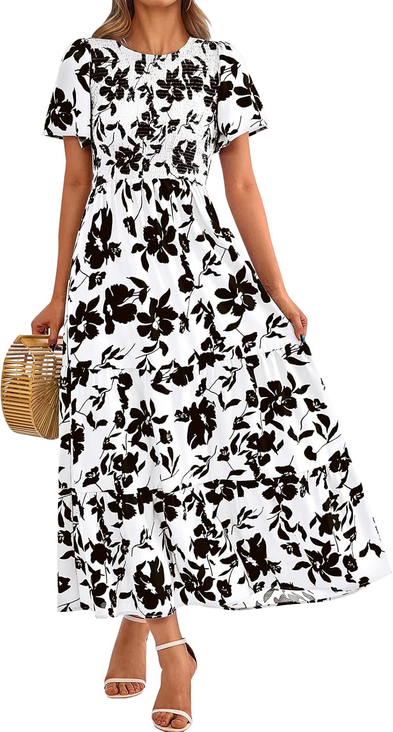 PRETTYGARDEN Women's Floral Maxi Dress for Summer 2025 Style