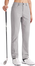 Womens Stretch Straight Leg Work Pants 29in 31in - Lightweight Comfort