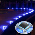 Solar Driveway Lights 24 Pack with Blue and Cool White Modes - Dual