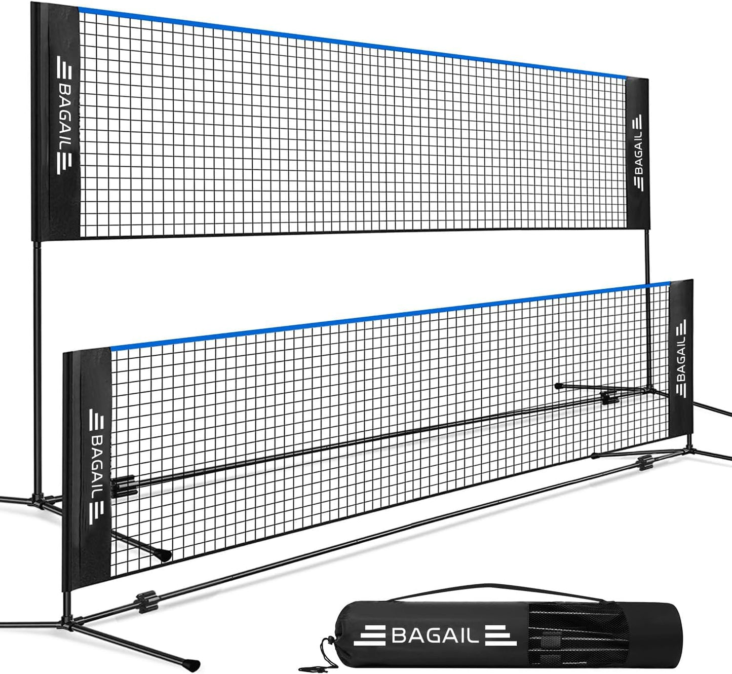 BAGAIL Badminton Net - Adjustable Height for Kids and Adults