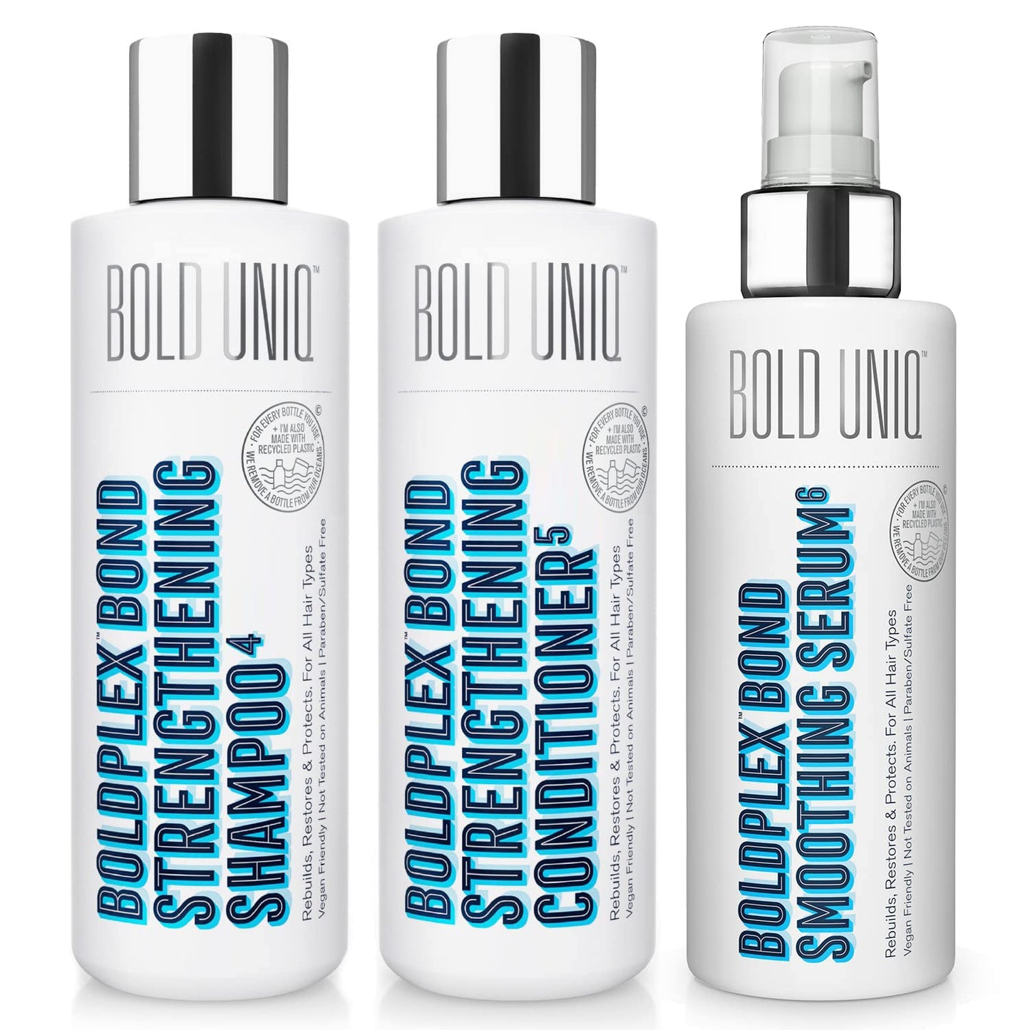 BOLD UNIQ Hair Repair Trio - Revive Damaged Hair