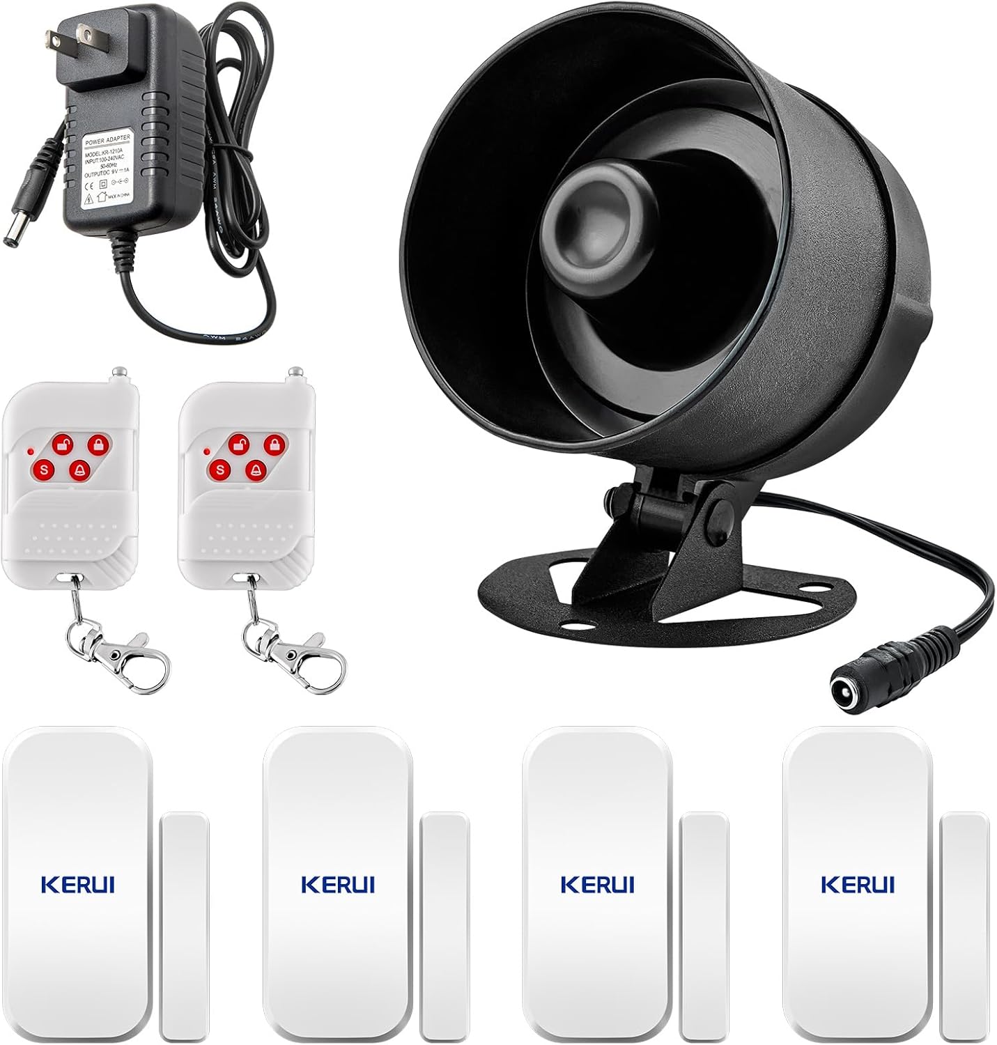 KERUI Indoor Outdoor Security Alarm System Kit for Home Safety