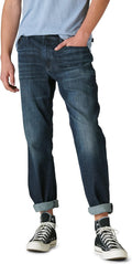 Marshall's Beach Dark Wash Straight-Leg Jeans for Men - Comfortable