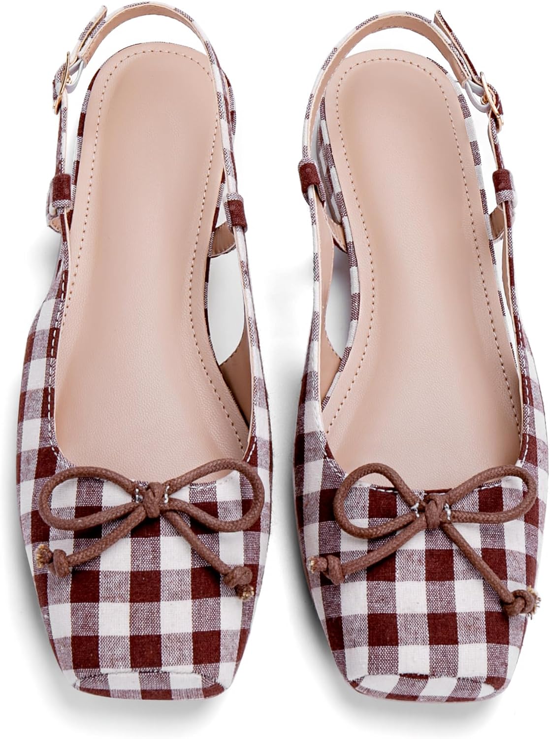 Elegant Women's Ballet Flats with Slingbacks and Bow Design