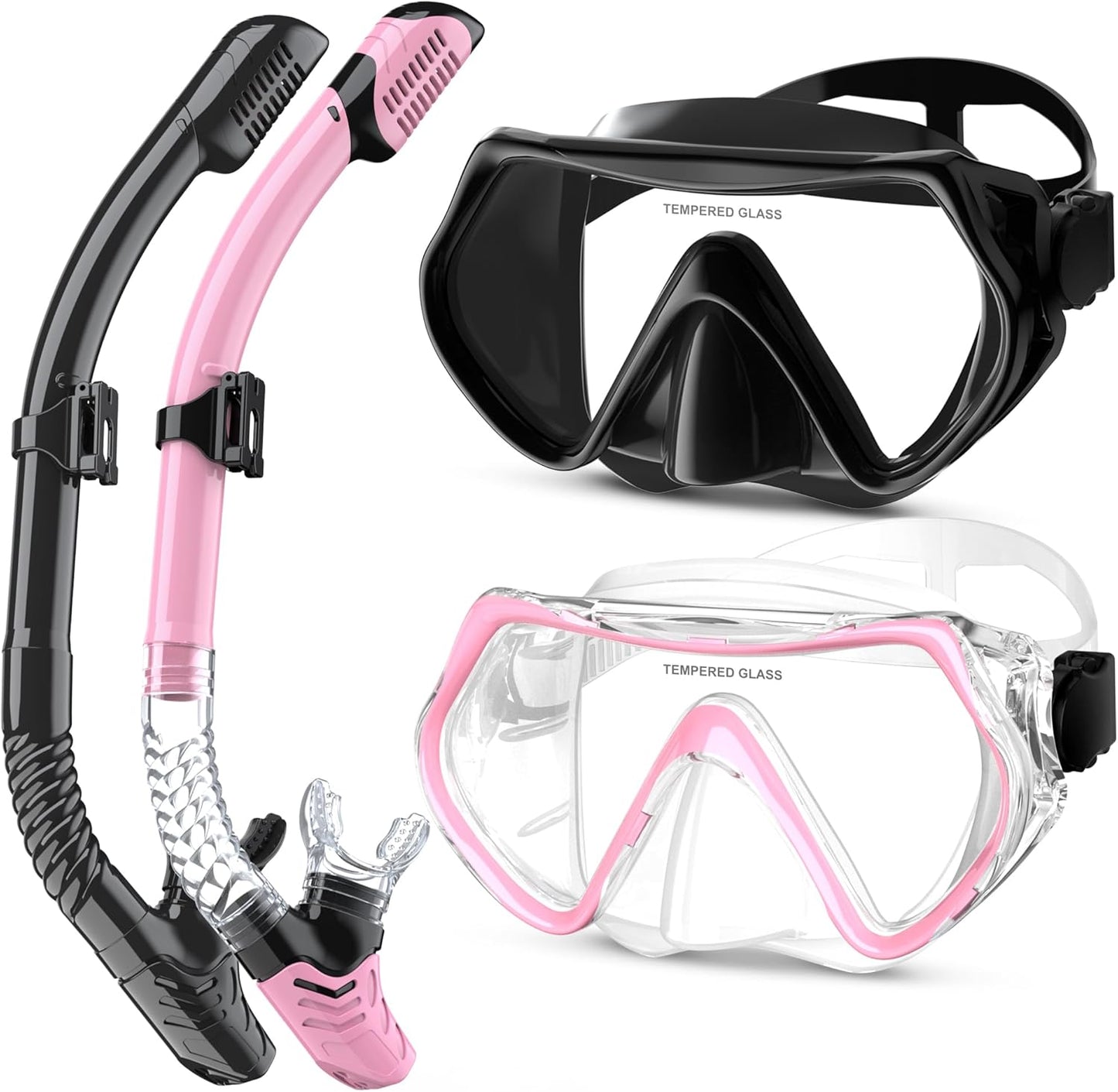 Professional Snorkeling Gear with 180 Panoramic View for Adults