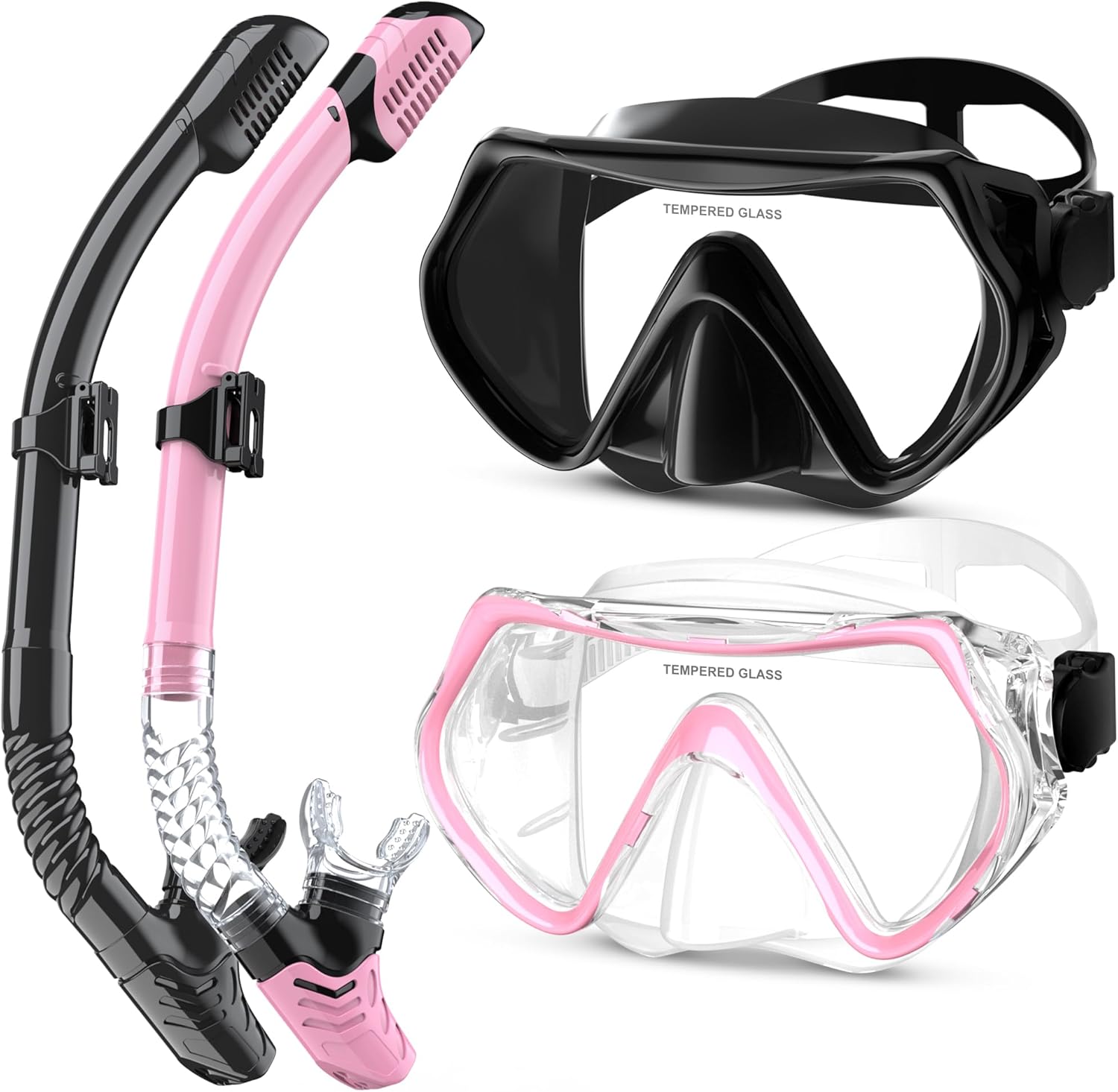 Professional Snorkeling Gear with 180 Panoramic View for Adults